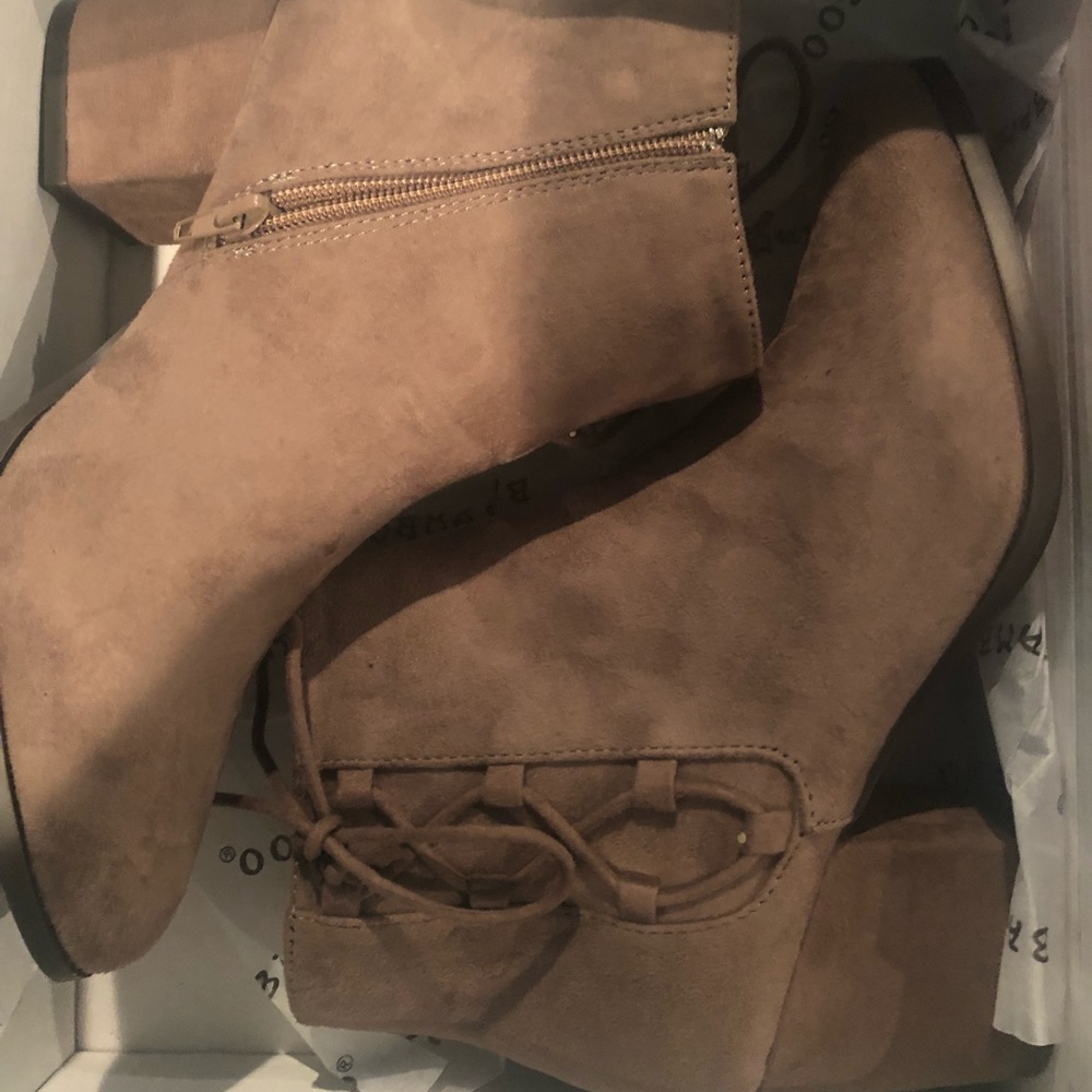 Taupe ankle boots